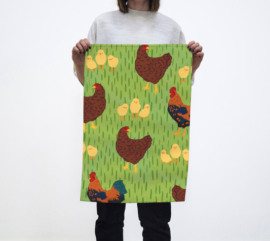 Mother Hen Tea Towel